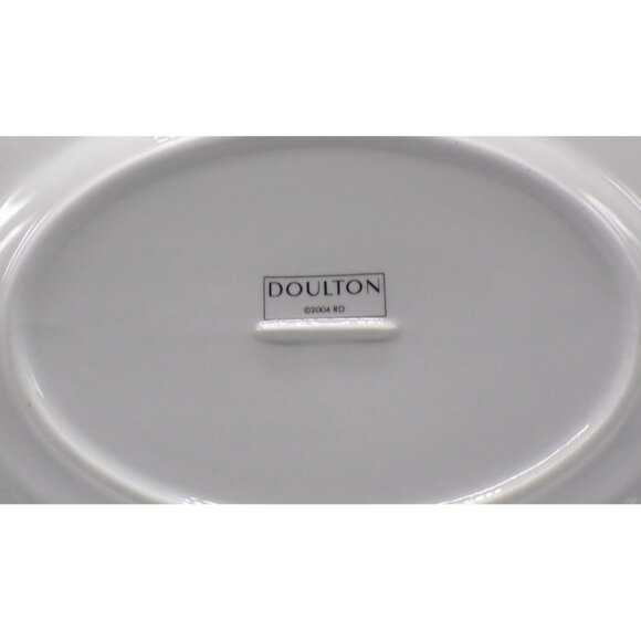 Royal Doulton Bruce Oldfield (Daily Mail) Blue & Gold Trim 12 1/4" Oval Platter - Picture 4 of 4